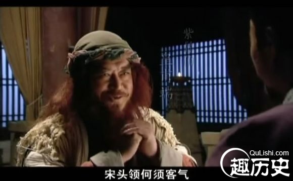 外号由来紫髯,其实不是指紫色的胡须,而同"髭髯.髭是嘴上的胡子,髯是